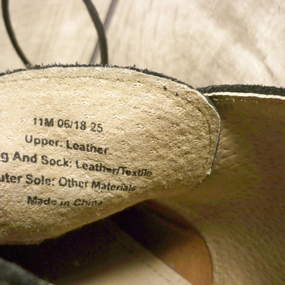 Banana Republic Chukka Lace Up Men\'s Black Leather Fashion Work Boots Size 11